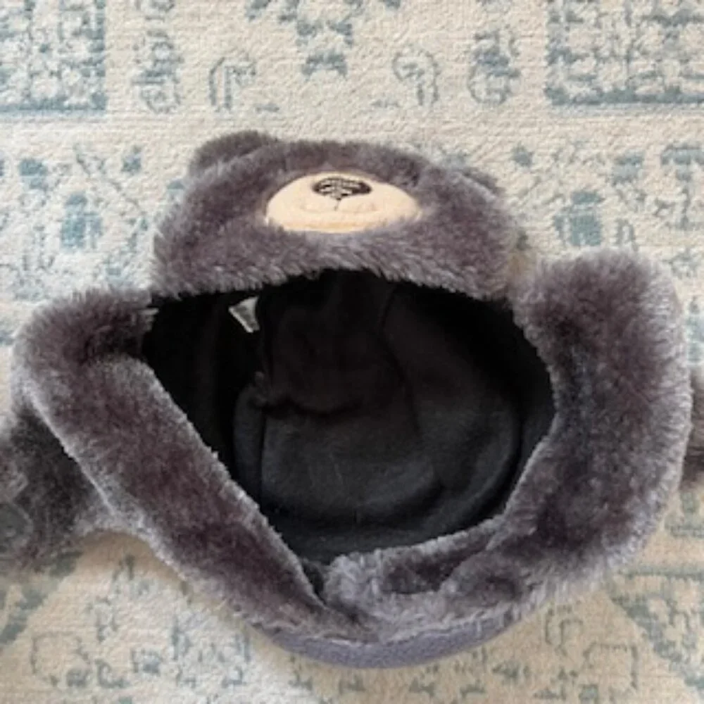 🧡3/15 Teddy Bear Winter Hat Velcro Closure Fits Best for Small Kids